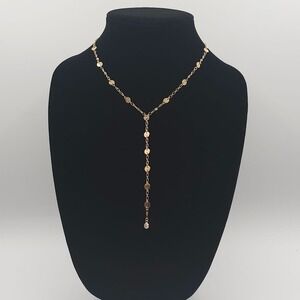 Ettika 18K Gold Plated Falling Chain Drop Boho Stmt Modern Chic Elegant Necklace